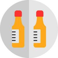 Beer bottles Vector Icon Design