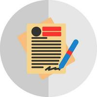 Contract Vector Icon Design