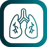 diseño de icono de vector de pulmones