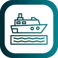 Cruise ship Vector Icon Design