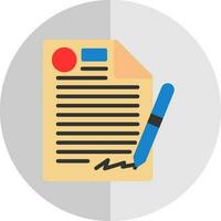 Contract Vector Icon Design