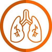 diseño de icono de vector de pulmones