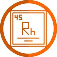 Rhodium Vector Icon Design