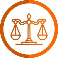 Justice scale Vector Icon Design