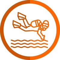 Scuba dive Vector Icon Design