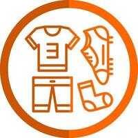 Football uniform Vector Icon Design