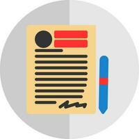 Contract Vector Icon Design