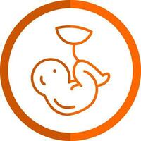 Fetus Vector Icon Design