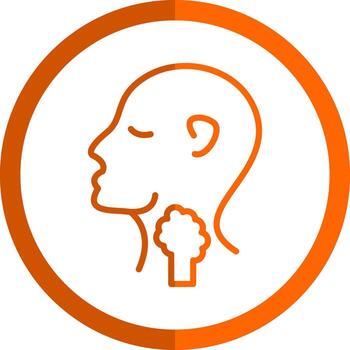 Thyroid Vector Icon Design