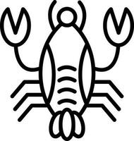 Lobster Vector Icon Design