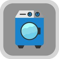 Washing machine Vector Icon Design