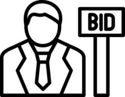 Bid Vector Icon Design