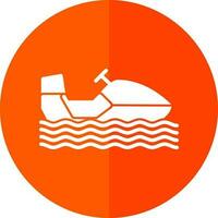 Snowmobile Vector Icon Design