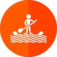 Paddle surf Vector Icon Design