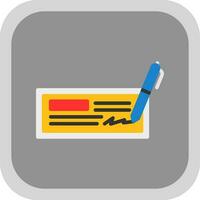 Cheque Vector Icon Design