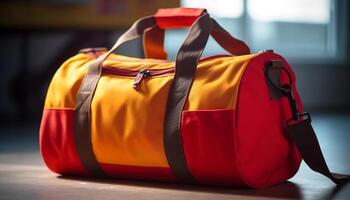 Modern backpacks carry adventure on educational journeys generated by AI photo