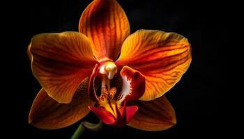Vibrant moth orchid blossom exudes elegance and beauty   generated by AI photo
