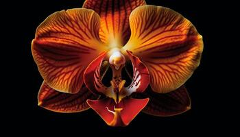 Exotic moth orchid displays elegance in nature   generated by AI photo