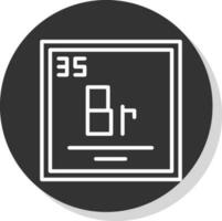 Bromine Vector Icon Design