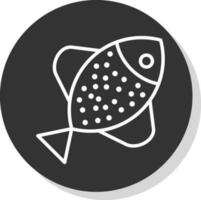 diseño de icono de vector de pescado