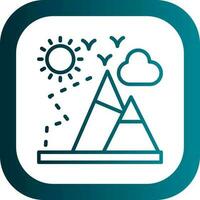 Mountaineering Vector Icon Design