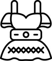 Dirndl Vector Icon Design