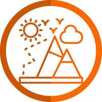 Mountaineering Vector Icon Design