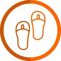 Flip flops Vector Icon Design