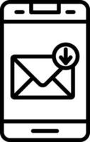 Inbox Vector Icon Design