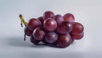 Juicy grape bunches, fresh and ripe, perfect for healthy eating generated by AI photo