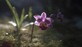 Wildflower bouquet showcases elegance and beauty in nature design generated by AI photo