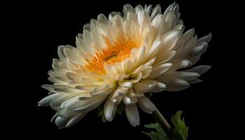 Vibrant bouquet of multi colored daisies in a formal garden generated by AI photo