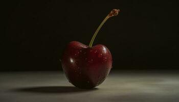 Juicy apple, ripe and fresh, a gourmet snack for healthy lifestyles generated by AI photo