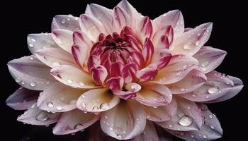 A vibrant bouquet of multi colored flowers in a formal garden generated by AI photo
