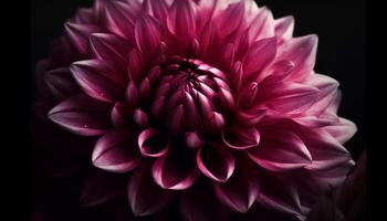Vibrant dahlias and gerbera daisies bloom in nature colorful pattern generated by AI photo