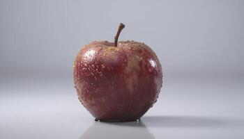 Juicy apple embodies freshness and healthy eating in nature perfection generated by AI photo