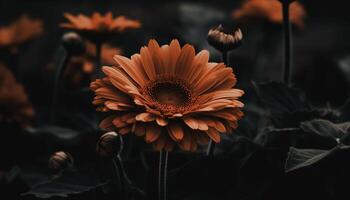 Vibrant yellow daisy, a symbol of summer beauty in nature generated by AI photo