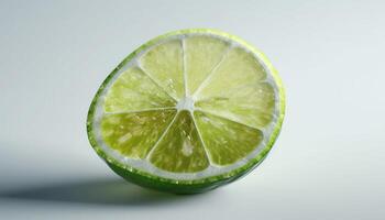 Juicy citrus slice, ripe and fresh, perfect for healthy eating generated by AI photo