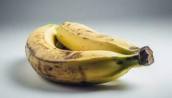 Ripe organic banana, a healthy snack with sweet freshness generated by AI photo