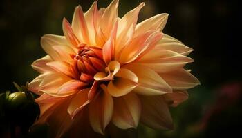 vibrante dalias floración en un formal jardín, exhibiendo naturaleza belleza generado por ai foto