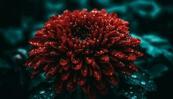 Vibrant gerbera daisy blossom in nature underwater beauty generated by AI photo