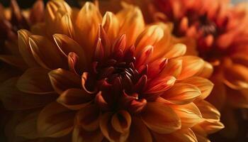 Vibrant dahlia bouquet showcases beauty in nature multi colored patterns generated by AI photo