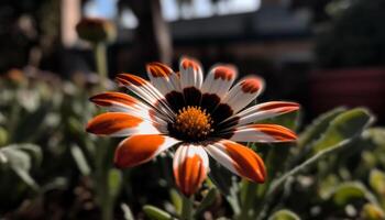 vibrante margarita florecer, Fresco y amarillo, un belleza en naturaleza generado por ai foto