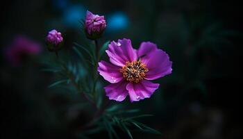 Vibrant wildflower meadow showcases beauty in nature colorful growth generated by AI photo