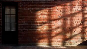 resumen diseño de resistido ladrillo pared en antiguo edificio fondo generado por ai foto