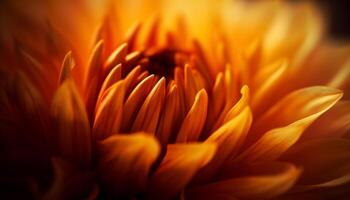 vibrante gerbera margarita en suave enfocar, exhibiendo belleza en naturaleza generado por ai foto