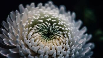 Sharp thorns adorn succulent plant in underwater tropical reef generated by AI photo