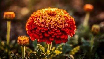 Vibrant bouquet of multi colored wildflowers brings natural beauty indoors generated by AI photo