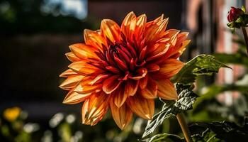 un vibrante ramo de flores de multi de colores flores en un formal jardín generado por ai foto