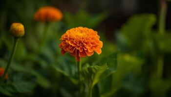 Vibrant multi colored flower head showcases natural beauty in nature meadow generated by AI photo